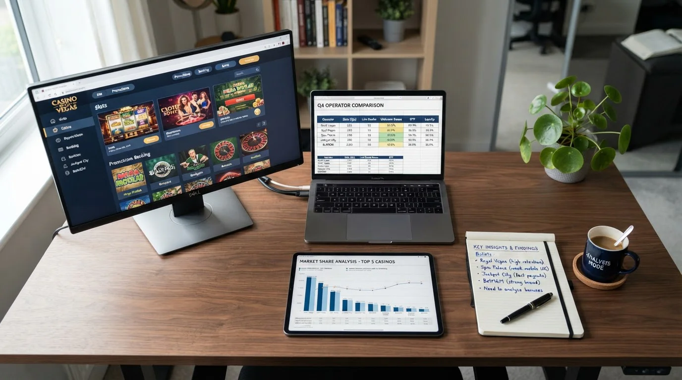 Comparación de interfaces de diferentes casinos crypto en múltiples pantallas