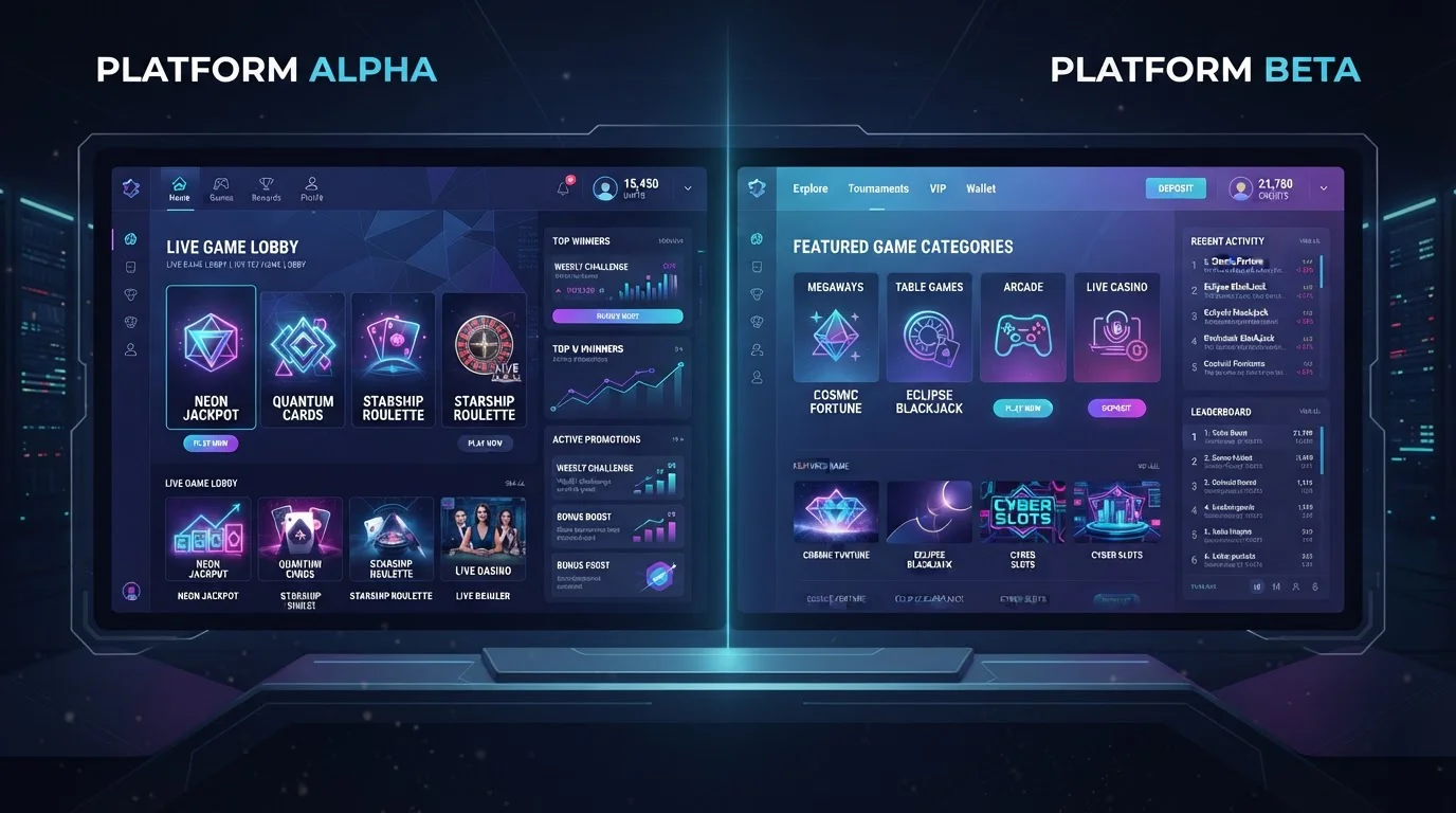 Comparativa visual de plataformas casino offshore que aceptan criptomonedas