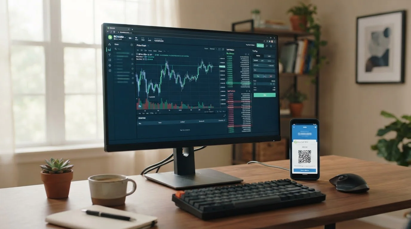 Pantalla de exchange con Bitcoin Cash disponible para compra y wallet personal lista para recibir fondos