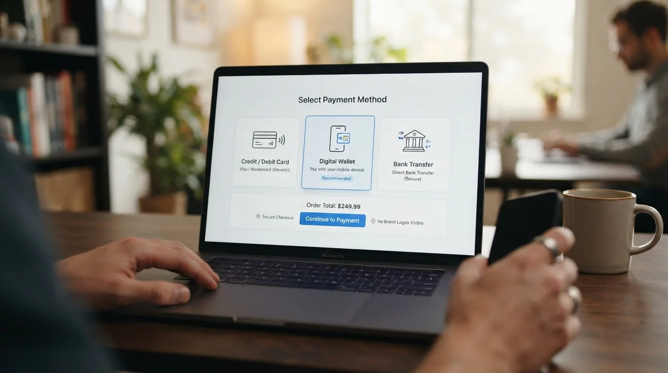 Interfaz de pago mostrando Bizum y opciones de tarjeta bancaria