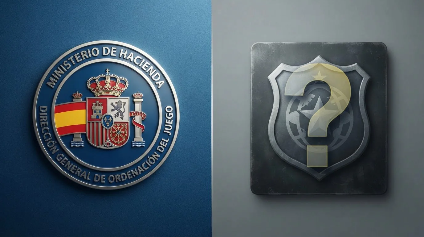 Comparación visual entre protección DGOJ y riesgos offshore en casinos online