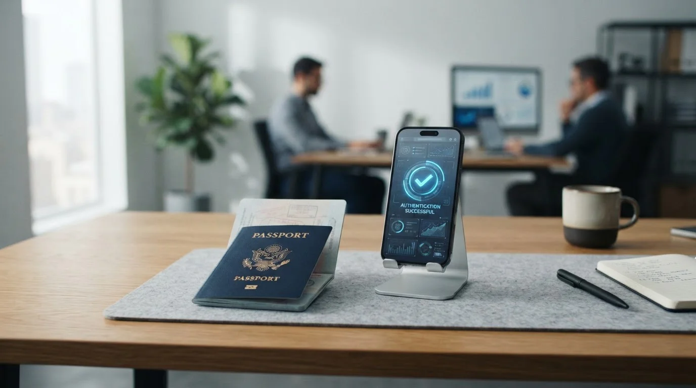 Verificación KYC con documentos para retiro de criptomonedas