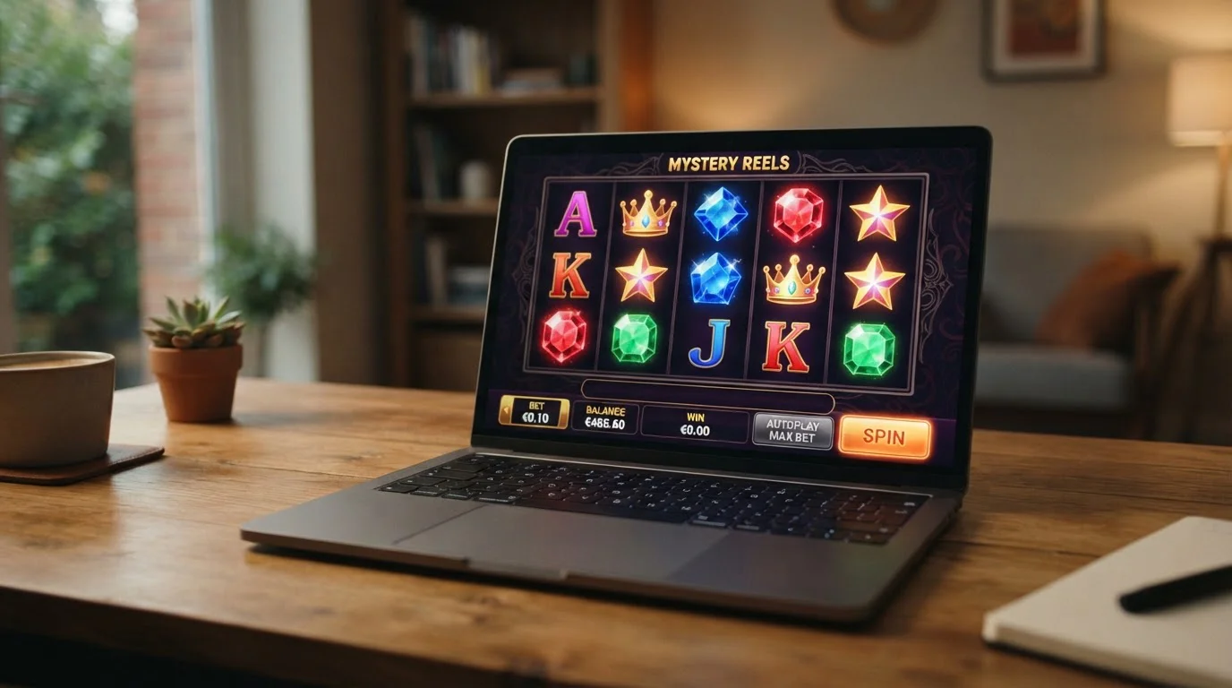 Interfaz de tragaperras online mostrando apuesta mínima de 10 céntimos